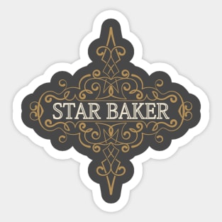 Star baker. Great gift for  baking  lover. Sticker